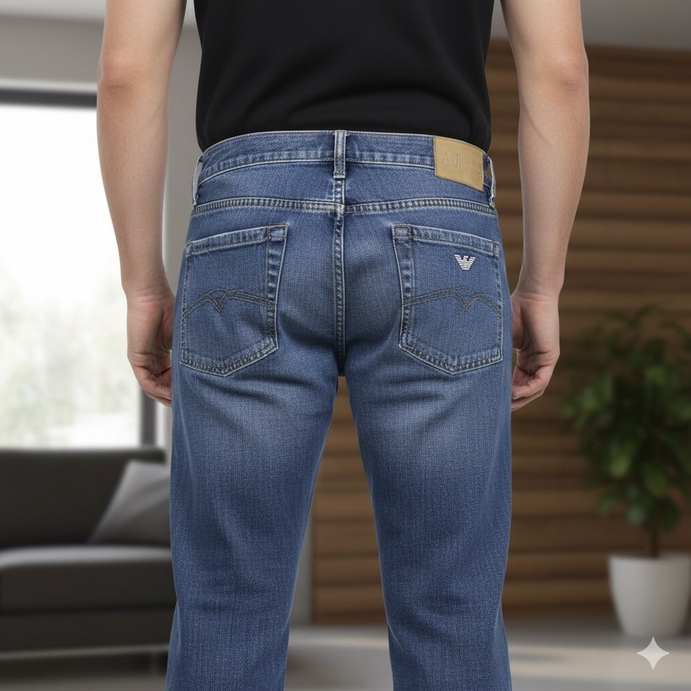 Armani Jeans Blue Relaxed Waist 36